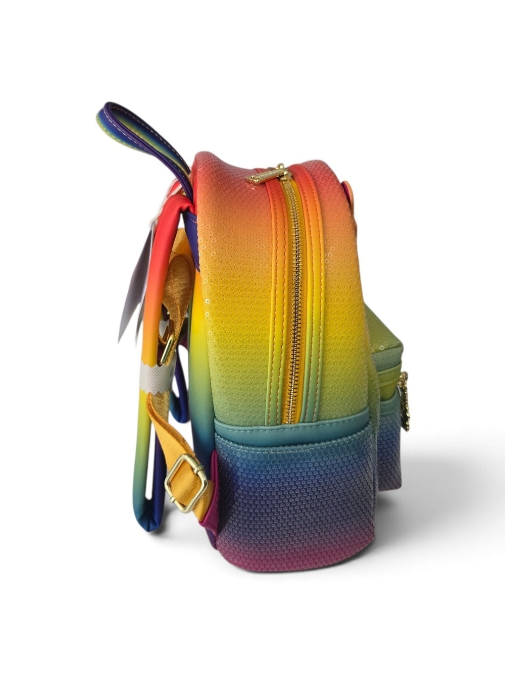 Dolly Parton Loungefly Dollywood Rainbow Butterfly Sequin Mini Backpack NWT - Picture 4 of 8
